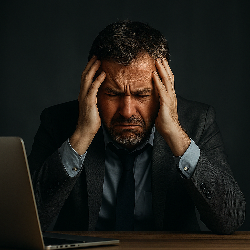 Frustrierter Unternehmer